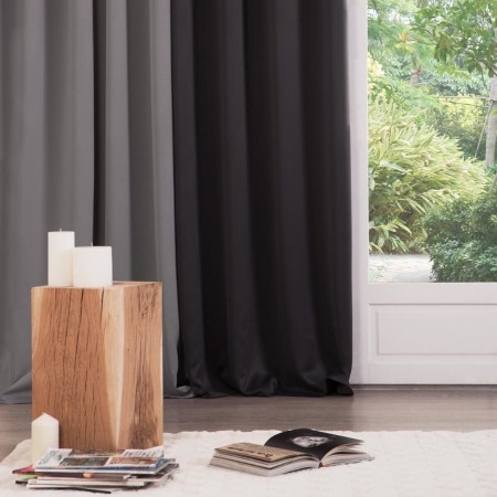 Draperie Odelie, poliester, negru, 140x260 cm, 103859J2