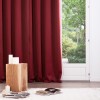 Set 2 draperii Odelie, poliester, rosu, 135x240 cm, 120598G