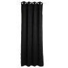 Set 2 draperii Odelie, poliester, negru, 135x240 cm, 120598J