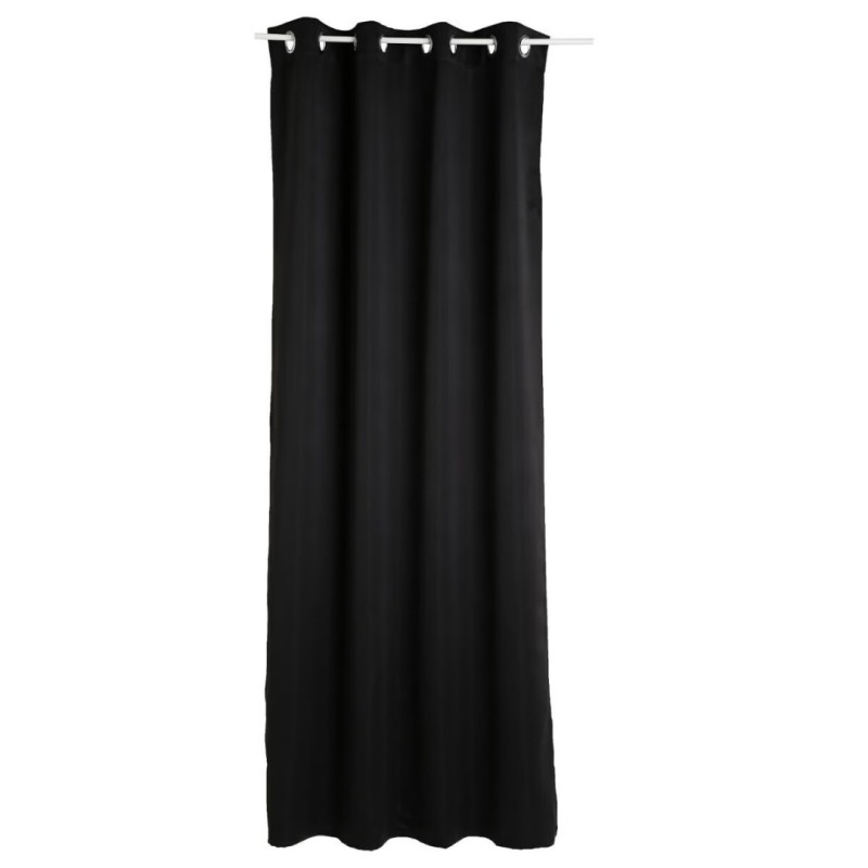 Set 2 draperii Odelie, poliester, negru, 135x240 cm, 120598J
