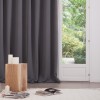 Set 2 draperii Odelie, poliester, gri inchis, 135x240 cm, 120598L