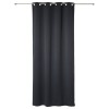 Set 2 draperii Odelie, poliester, gri inchis, 135x240 cm, 120598L