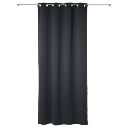Set 2 draperii Odelie, poliester, gri inchis, 135x240 cm, 120598L
