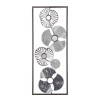 Decoratiune de perete Iria, metal, argintiu, 25x61 cm, 148279C