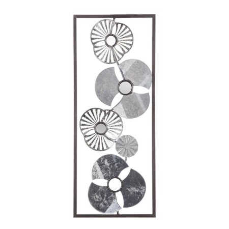 Decoratiune de perete Iria, metal, argintiu, 25x61 cm, 148279C