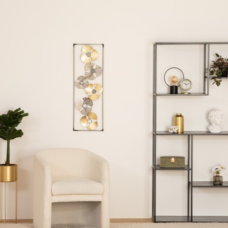 Decoratiune de perete Iria, metal, argintiu, 25x61 cm, 148279C