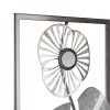Decoratiune de perete Iria, metal, argintiu, 25x61 cm, 148279C
