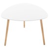 Masuta laterala Mileo, lemn, MDF, alba, H.45 cm, 157058A