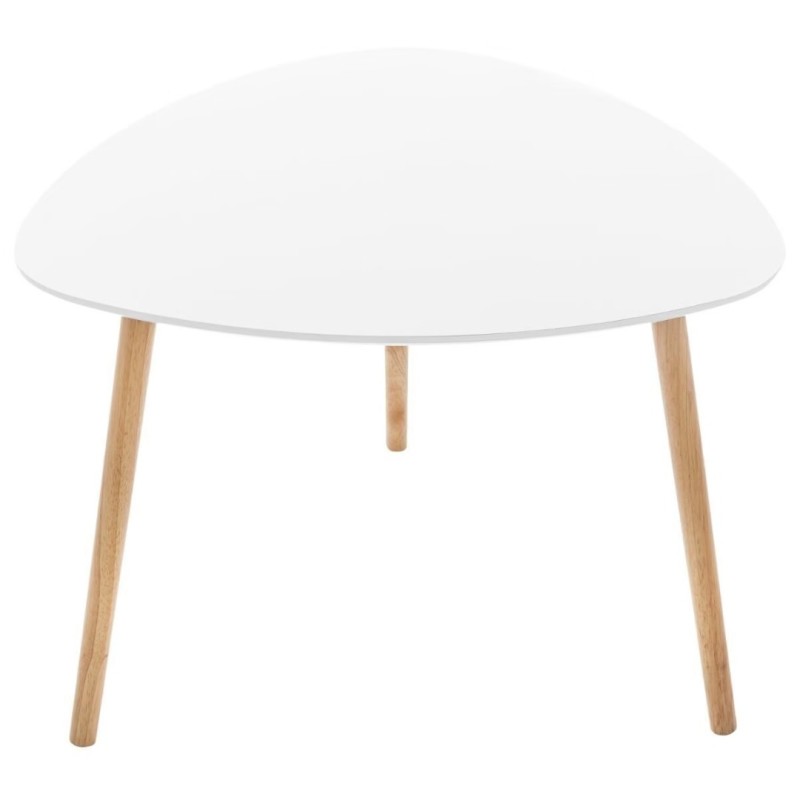 Masuta laterala Mileo, lemn, MDF, alba, H.45 cm, 157058A