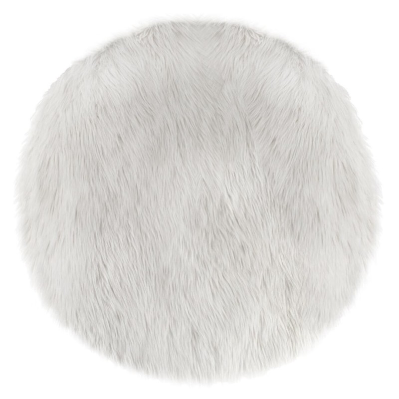 Covor copii Liane, poliester, acril, aspect blana, D.90 cm, 158519