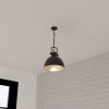 Suspensie Basalt, metal, negru, 1XE27, D.30 cm, 161609