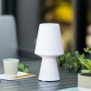Lampa de masa exterior Wiza, polipropilena, alba, reincarcabila, LED, USB, H.23 cm, 161648