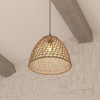 Suspensie Jada, metal, papura, bej, 1XE27, D.35 cm, 161718