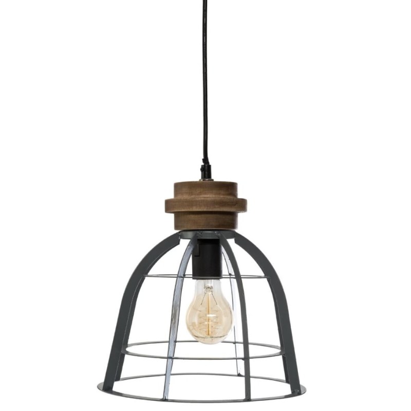 Suspensie Berry, metal, gri, 1XE27, D.25 cm, 161723