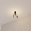 Suspensie Berry, metal, gri, 1XE27, D.25 cm, 161723