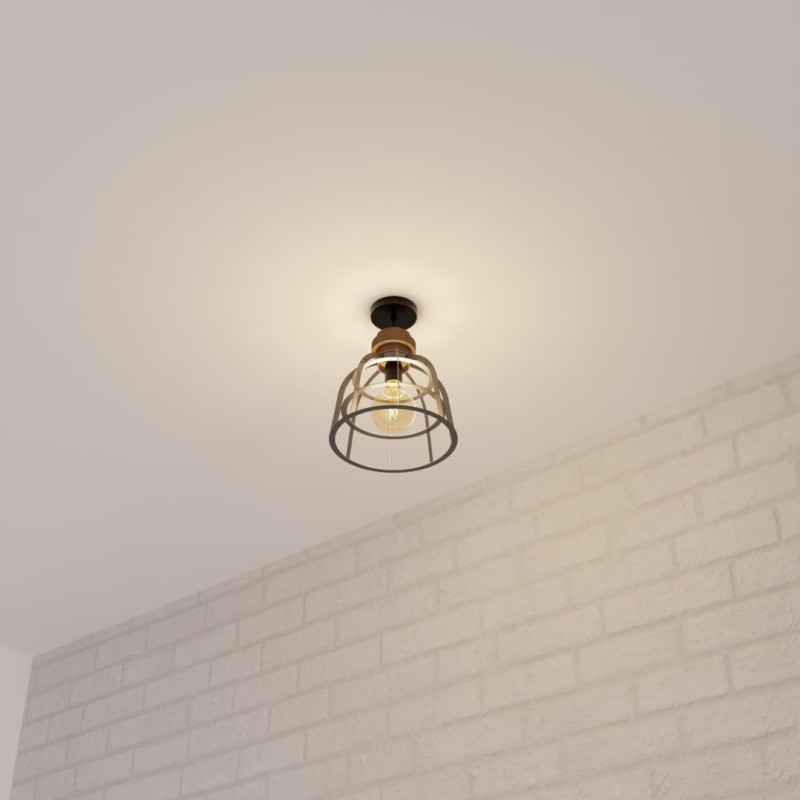 Suspensie Berry, metal, gri, 1XE27, D.25 cm, 161723