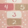 Covor copii Hopscotch, poliester, roz, 80x150 cm, 158645