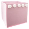 Cutie depozitare Pompom, carton, polipropilena, roz, 29x29 cm, 158710A
