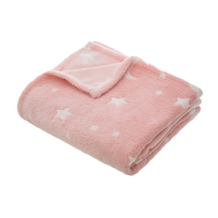 Patura pentru copii Glow, poliester, roz, 125x150 cm, 158771A