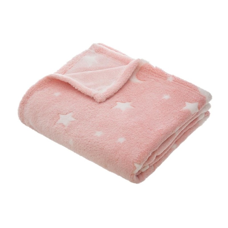 Patura pentru copii Glow, poliester, roz, 125x150 cm, 158771A