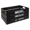 Set 3 cutii depozitare Indus, metal, negru, L.30/40/50 cm, 166518B