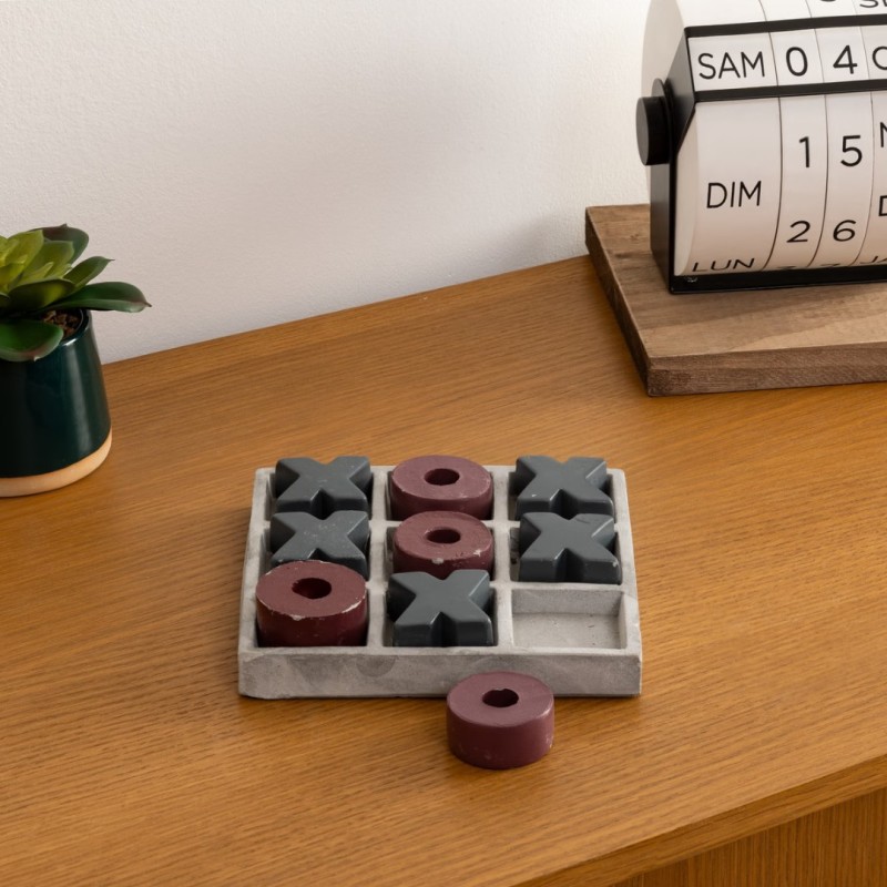 Joc Tic-tac-toe, ciment, 15x15 cm, 167619