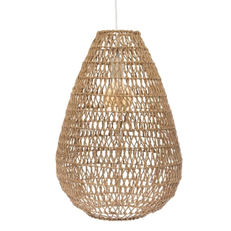 Suspensie Etel, metal, hartie, bej, 1XE27, D.37 cm, 168210