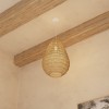 Suspensie Etel, metal, hartie, bej, 1XE27, D.37 cm, 168210
