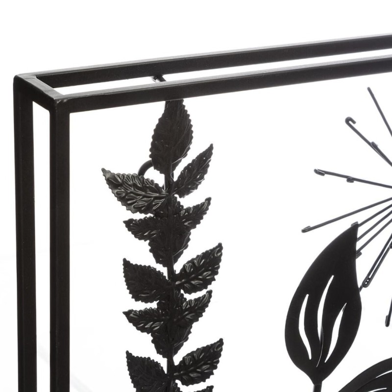 Decoratiune perete Ella, metal, negru, H.50 cm, 169390