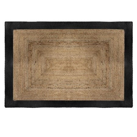 Covor iuta naturala, negru, 120x170 cm, 168857J
