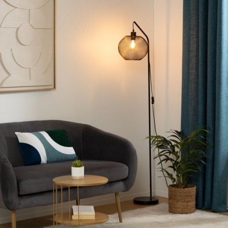 Lampadar Emie, metal, negru, 1XE27, H.154 cm, 173259 