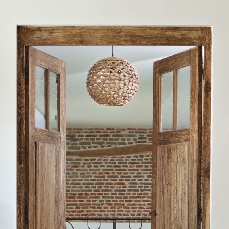 Suspensie Sand, metal, zambila de apa, bej, 1XE27, D.38 cm, 173216