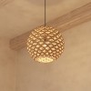 Suspensie Sand, metal, zambila de apa, bej, 1XE27, D.38 cm, 173216