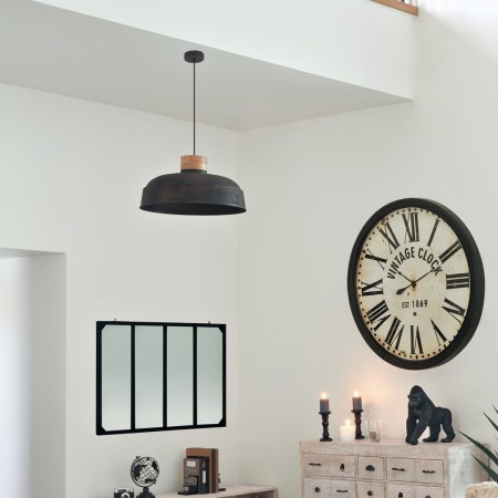 Suspensie Prao, metal, negru, 1XE27, D.57 cm, 173251 