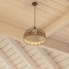 Suspensie Suwa, metal, negru, 1XE27, D.35 cm, 173266