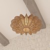 Suspensie Tery, metal, sfoara, bej, 1XE27, D.57 cm, 173227