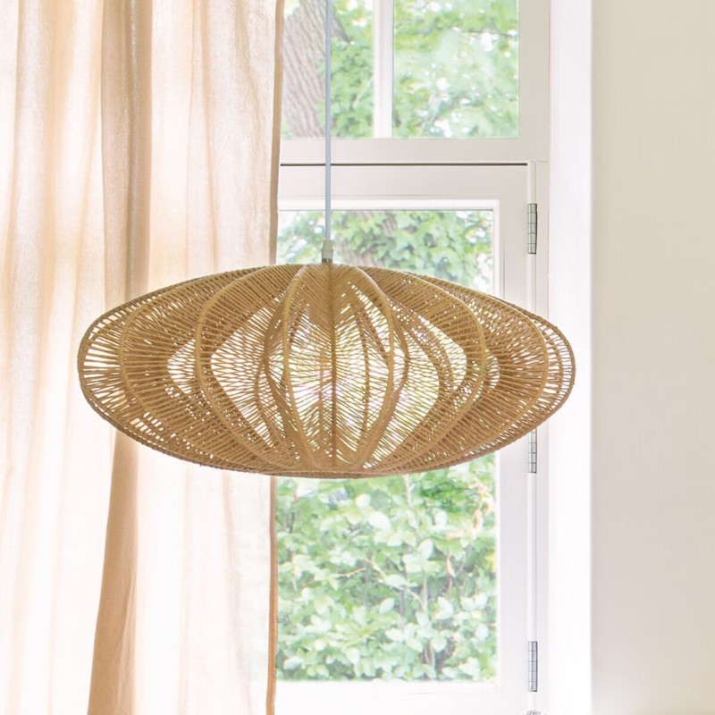 Suspensie Tery, metal, sfoara, bej, 1XE27, D.57 cm, 173227