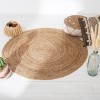 Covor Rivi, iuta naturala, bej, D.120 cm, 181000