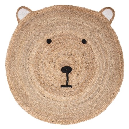 Covor copii Bear, iuta, bej, D.100 cm, 174207