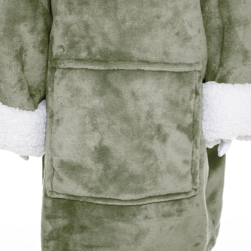Patura Fleece pentru copii Dinosaur, poliester, verde, 174252B