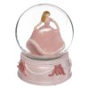 Glob muzical Princess, polirasina, roz, D.10 cm, 158844