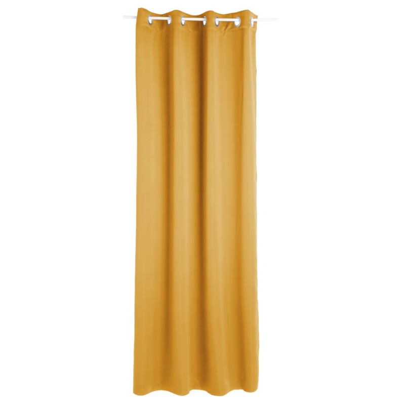 Set 2 draperii Odelie, poliester, galben mustar, 135x240 cm, 120598R