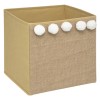 Cutie depozitare Pompom, carton, polipropilena, maro, 29x29 cm, 174304