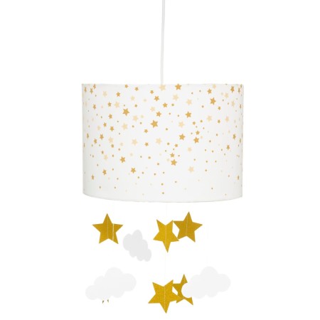 Suspensie Maya, metal, poliester, multicolor, 1XE27, D.30 cm, 174300B