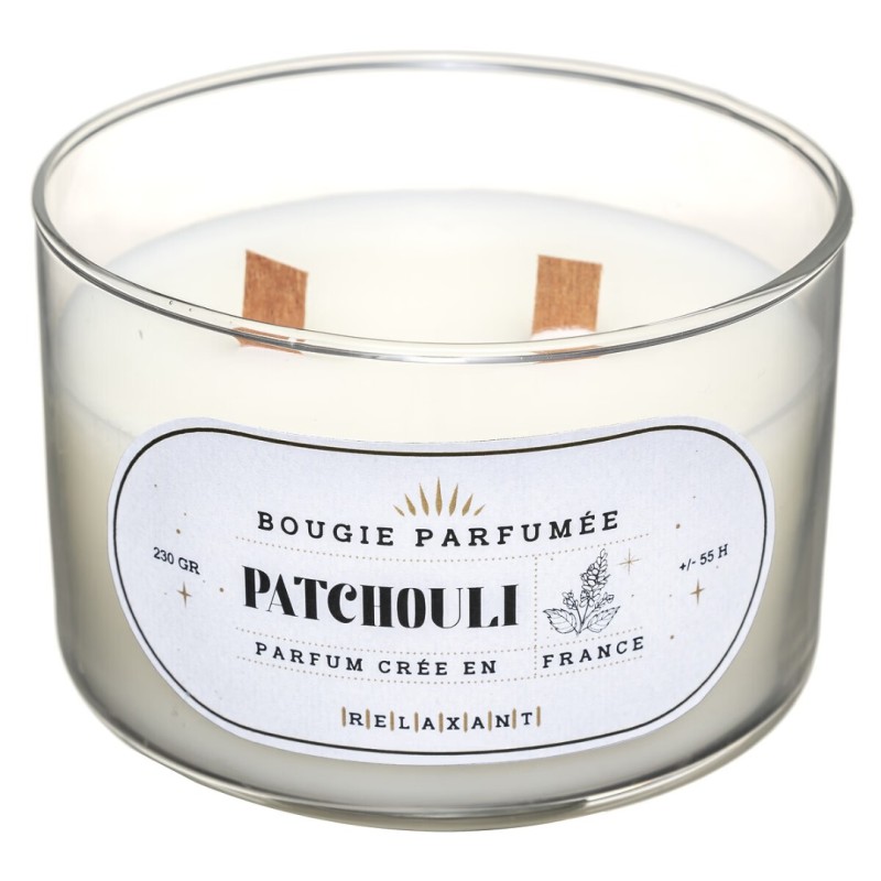 Lumanare parfumata Snow, patchouli, D.12 cm, 181626A