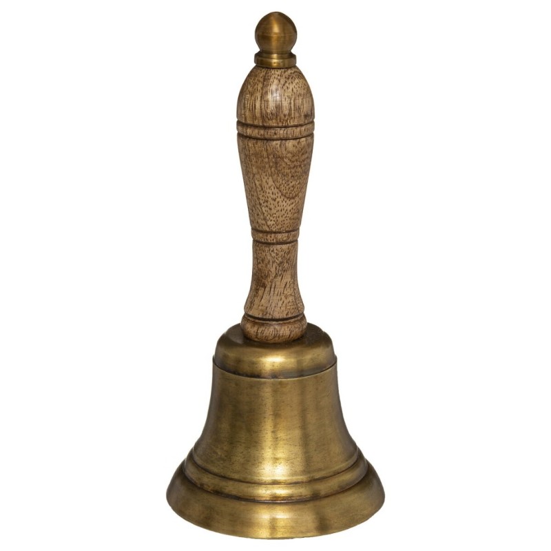 Clopot Constance, metal si lemn de mango, H.17 cm, 173478