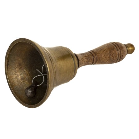 Clopot Constance, metal si lemn de mango, H.17 cm, 173478