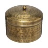 Set 2 cutii depozitare Oasis, metal, auriu, D,10/13 cm, 182242
