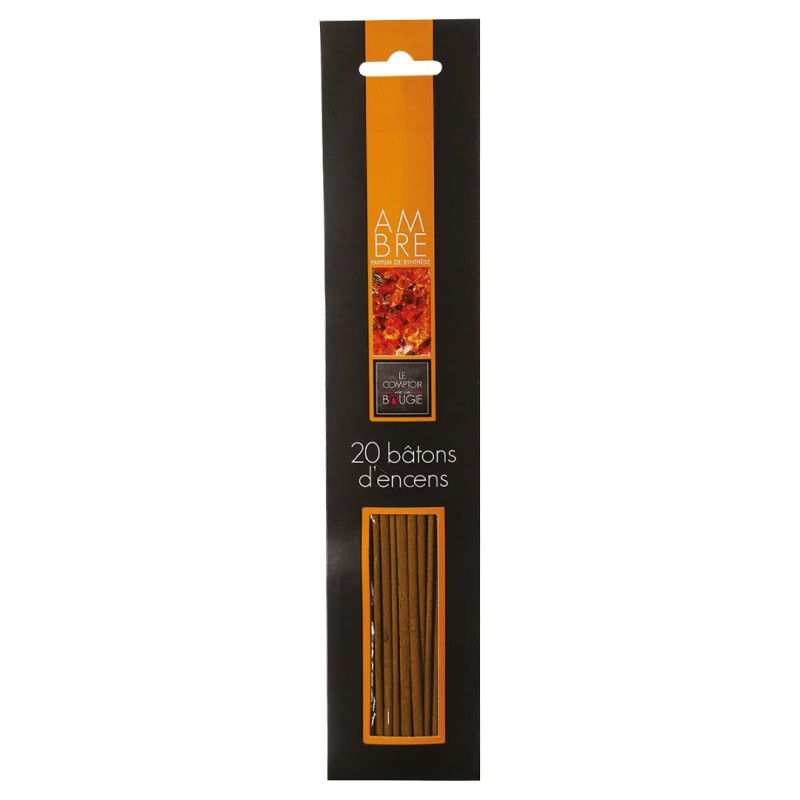 Set 20 betisoare parfumate Kili, chihlimbar, H.25 cm, 123092L