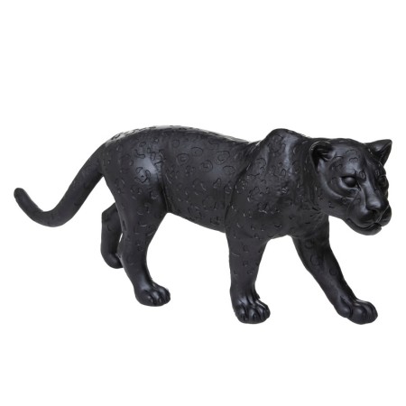 Statueta Leopard, polirasina, negru, H.28 cm, 187934 